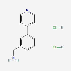 molecular formula C12H14Cl2N2 B8178556 3-(4-Pyridyl)benzylamine dihydrochloride 