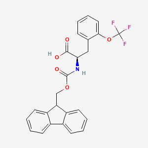 molecular formula C25H20F3NO5 B8178599 N-Fmoc-2-(trifluoromethoxy)-D-phenylalanine 