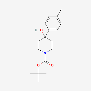 molecular formula C17H25NO3 B8178626 1-Boc-4-hydroxy-4-(4-methylphenyl)piperidine 