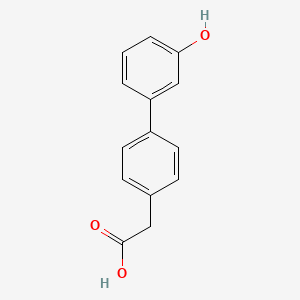molecular formula C14H12O3 B8178641 3'-Hydroxy-biphenyl-4-acetic acid 