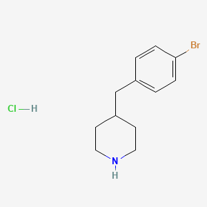molecular formula C12H17BrClN B8178646 4-(4-Bromobenzyl)piperidine hydrochloride 