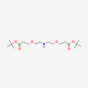 molecular formula C18H35NO6 B8178652 HN-(PEG1-CH2CH2COOtBu)2 