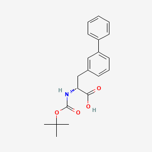 molecular formula C20H23NO4 B8178691 (R)-a-(Boc-amino)-[1,1'-biphenyl]-3-propanoic acid 
