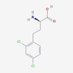 molecular formula C10H11Cl2NO2 B8178696 (R)-2-Amino-4-(2,4-dichloro-phenyl)-butyric acid CAS No. 1260587-52-7