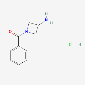 molecular formula C10H13ClN2O B8178740 3-Amino-1-benzoyl-azetidine HCl 