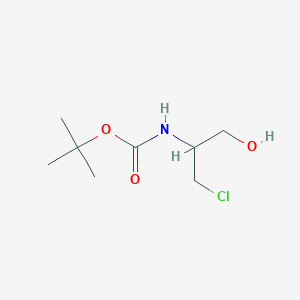 molecular formula C8H16ClNO3 B8178756 tert-Butyl (3-chloro-1-hydroxypropan-2-yl)carbamate 