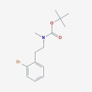 molecular formula C14H20BrNO2 B8178762 N-Boc-N-methyl-2-bromophenethylamine 