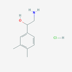 molecular formula C10H16ClNO B8178767 2-Amino-1-(3,4-dimethylphenyl)ethanol;hydrochloride 
