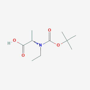 molecular formula C10H19NO4 B8178772 L-Alanine, N-[(1,1-dimethylethoxy)carbonyl]-N-ethyl- CAS No. 91292-56-7