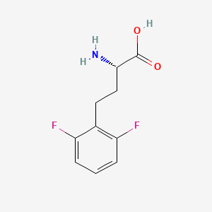 molecular formula C10H11F2NO2 B8178783 (S)-2-Amino-4-(2,6-difluoro-phenyl)-butyric acid 