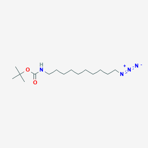 molecular formula C15H30N4O2 B8178812 N-Boc-10-azidodecan-1-amine 