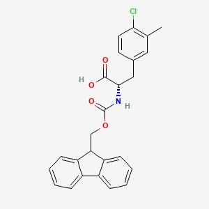 molecular formula C25H22ClNO4 B8178817 N-Fmoc-3-methyl-4-chloro-L-phenylalanine 