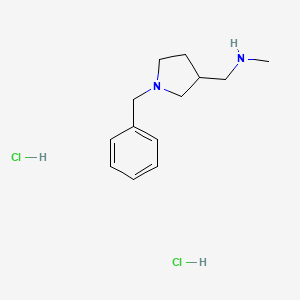 molecular formula C13H22Cl2N2 B8178847 N-Methyl-1-benzyl-3-pyrrolidinemethanamine dihydrochloride 