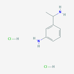 molecular formula C8H14Cl2N2 B8178956 3-(1-Aminoethyl)aniline dihydrochloride 