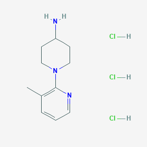 molecular formula C11H20Cl3N3 B8178963 1-(3-Methyl-2-pyridinyl)-4-piperidinamine 3HCl 