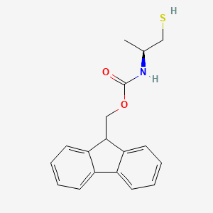 molecular formula C18H19NO2S B8178965 N-Fmoc-(S)-1-mercapto-2-propanamine 