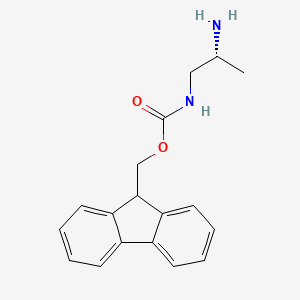 molecular formula C18H20N2O2 B8178973 9H-fluoren-9-ylmethyl N-[(2R)-2-aminopropyl]carbamate 