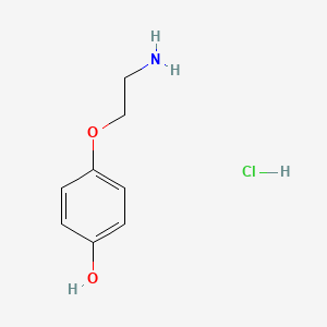 molecular formula C8H12ClNO2 B8178985 p-(2-Aminoethoxy)phenol hydrochloride CAS No. 98420-50-9