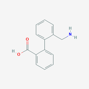 molecular formula C14H13NO2 B8178992 2'-氨基甲基联苯-2-羧酸 
