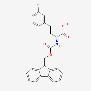molecular formula C25H22FNO4 B8179015 Fmoc-3-fluoro-D-homophenylalanine 