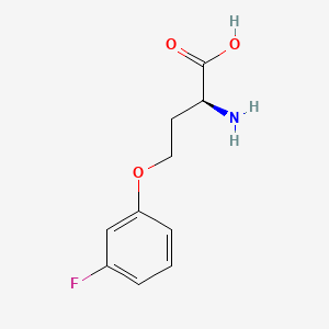 molecular formula C10H12FNO3 B8179023 (2S)-2-amino-4-(3-fluorophenoxy)butanoic acid 