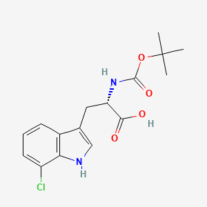 molecular formula C16H19ClN2O4 B8179026 Boc-7-chloro-L-tryptophan 