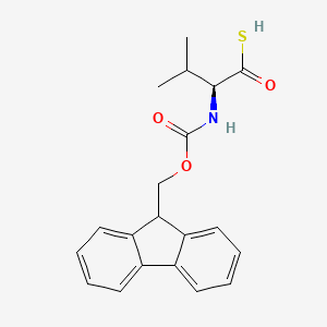 molecular formula C20H21NO3S B8179028 (2S)-2-[(9H-Fluoren-9-yl)methoxycarbonylamino]-3-methylthiobutyric acid 