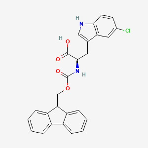 molecular formula C26H21ClN2O4 B8179029 Fmoc-5-chloro-D-tryptophan 