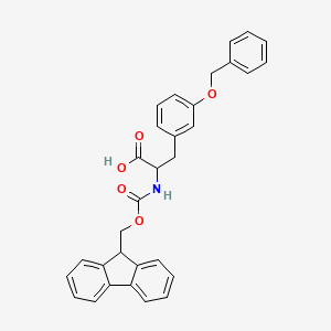 molecular formula C31H27NO5 B8179034 2-(9H-fluoren-9-ylmethoxycarbonylamino)-3-(3-phenylmethoxyphenyl)propanoic acid 