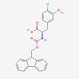 molecular formula C25H22ClNO5 B8179041 N-Fmoc-3-methoxy-4-chloro-L-phenylalanine 