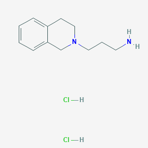 molecular formula C12H20Cl2N2 B8179047 3,4-Dihydro-2(1H)-isoquinolinepropanamine 2HCl 