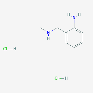 molecular formula C8H14Cl2N2 B8179069 2-[(Methylamino)methyl]aniline dihydrochloride 