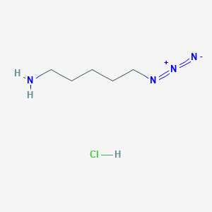 molecular formula C5H13ClN4 B8179081 5-Azido-1-pentanamine HCl 