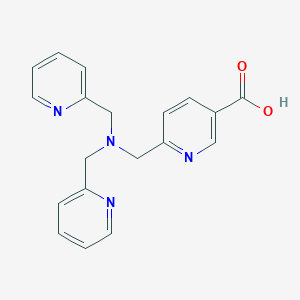 molecular formula C19H18N4O2 B8179088 6-[[Bis(2-pyridinylmethyl)amino]methyl]-3-pyridinecarboxylic acid CAS No. 440367-79-3