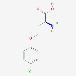 molecular formula C10H12ClNO3 B8179099 (2S)-2-amino-4-(4-chlorophenoxy)butanoic acid 