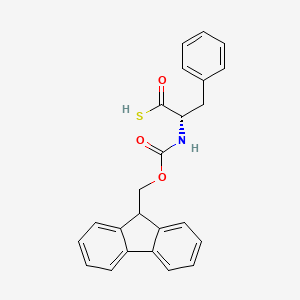 molecular formula C24H21NO3S B8179104 (2S)-2-[(9H-Fluorene-9-ylmethoxycarbonyl)amino]-3-phenylpropanethioic acid 