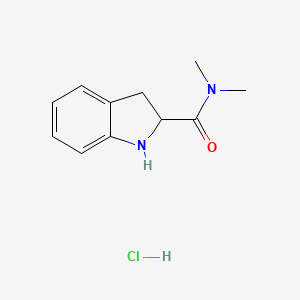 molecular formula C11H15ClN2O B8179131 N,N-Dimethyl-indolin-2-carboxamide HCl 