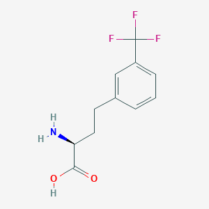 molecular formula C11H12F3NO2 B8179134 (S)-2-Amino-4-(3-trifluoromethylphenyl)butanoic acid 