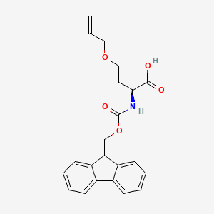 molecular formula C22H23NO5 B8179143 N-Fmoc-O-allyl-L-homoserine 