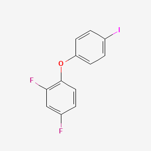 molecular formula C12H7F2IO B8179144 2,4-Difluoro-1-(4-iodophenoxy)-benzene 
