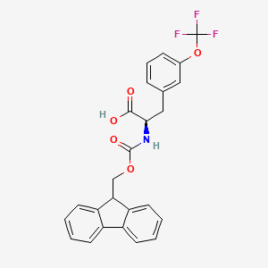 molecular formula C25H20F3NO5 B8179184 N-Fmoc-3-(trifluoromethoxy)-D-phenylalanine 