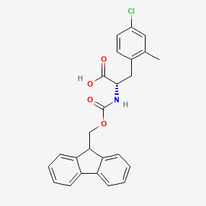 molecular formula C25H22ClNO4 B8179202 N-Fmoc-2-methyl-4-chloro-L-phenylalanine 
