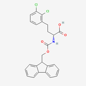 molecular formula C25H21Cl2NO4 B8179215 Fmoc-2,3-dichloro-D-homophenylalanine 