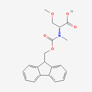 molecular formula C20H21NO5 B8179230 N-Fmoc-N,O-dimethyl-D-serine 
