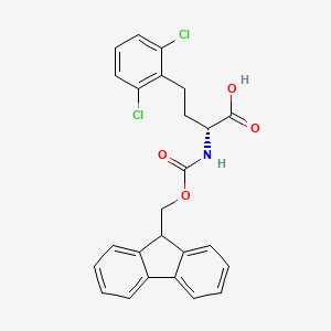 molecular formula C25H21Cl2NO4 B8179283 Fmoc-2,6-dichloro-D-homophenylalanine 