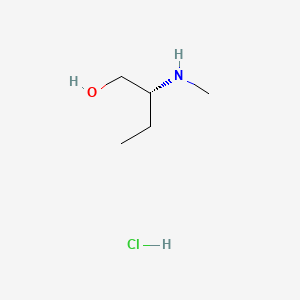 molecular formula C5H14ClNO B8179287 (R)-2-(Methylamino)butan-1-ol HCl 