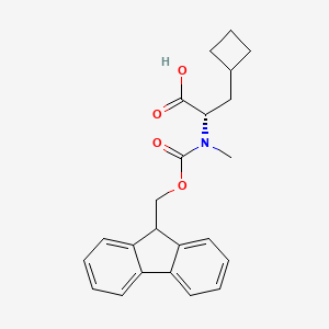 molecular formula C23H25NO4 B8179306 Fmoc-N-methyl-(S)-3-Cyclobutylalanine 