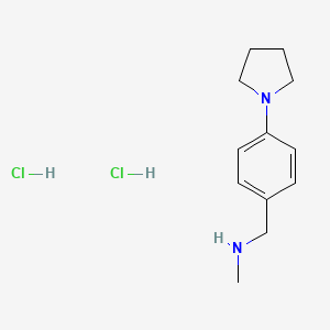 molecular formula C12H20Cl2N2 B8179320 N-Methyl-N-(4-pyrrolidin-1-ylbenzyl)amine dihydrochloride 
