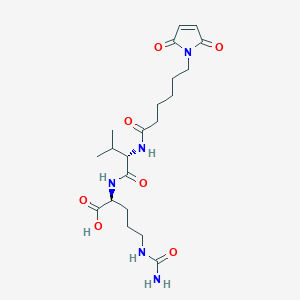 molecular formula C21H33N5O7 B8179409 (S)-2-((S)-2-(6-(2,5-Dioxo-2,5-dihydro-1H-pyrrol-1-yl)hexanamido)-3-methylbutanamido)-5-ureidopentanoic acid 
