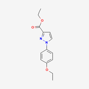molecular formula C14H16N2O3 B8179418 Ethyl 1-(4-ethoxyphenyl)-1H-pyrazole-3-carboxylate 